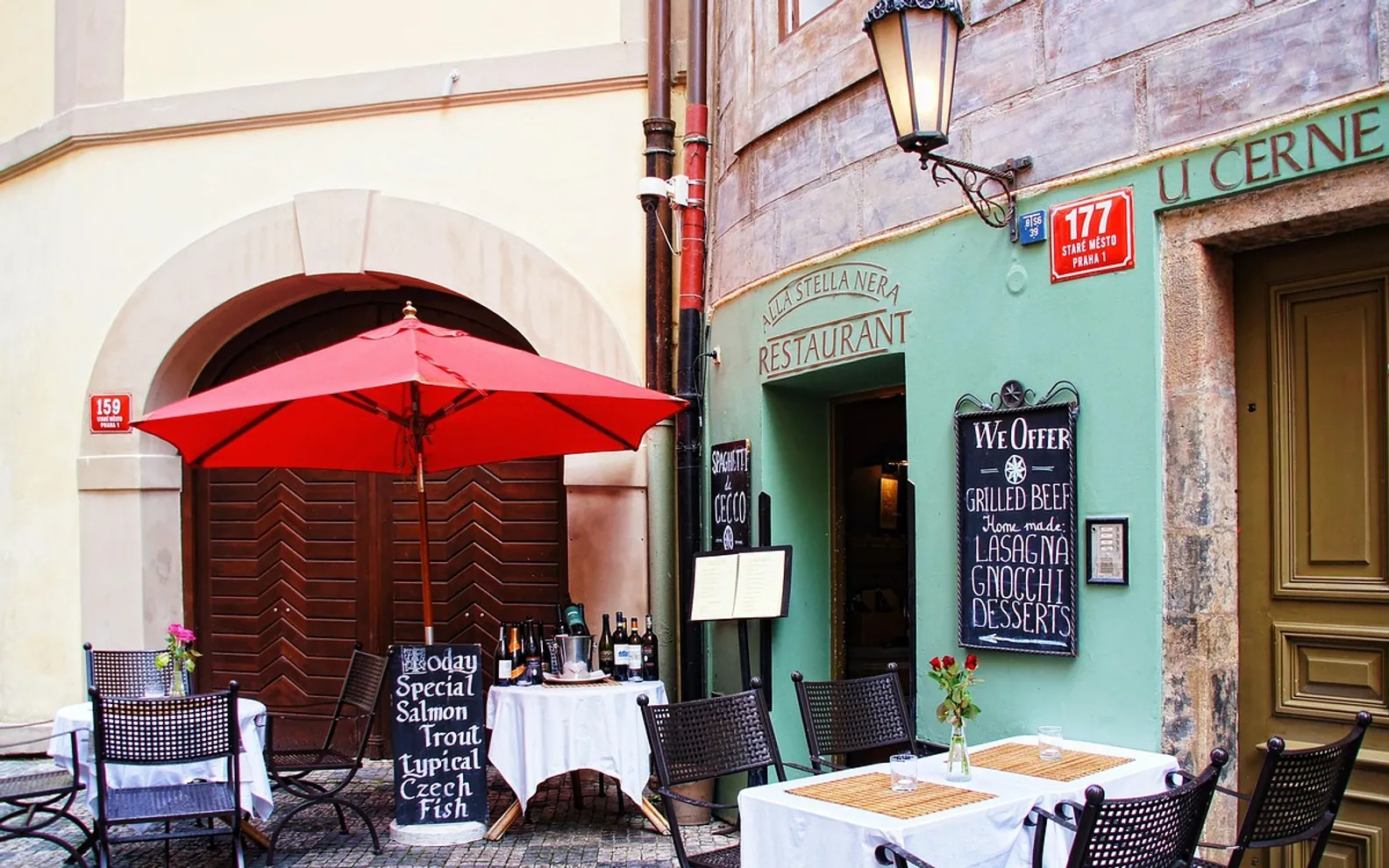 Restaurant, bistro and prague