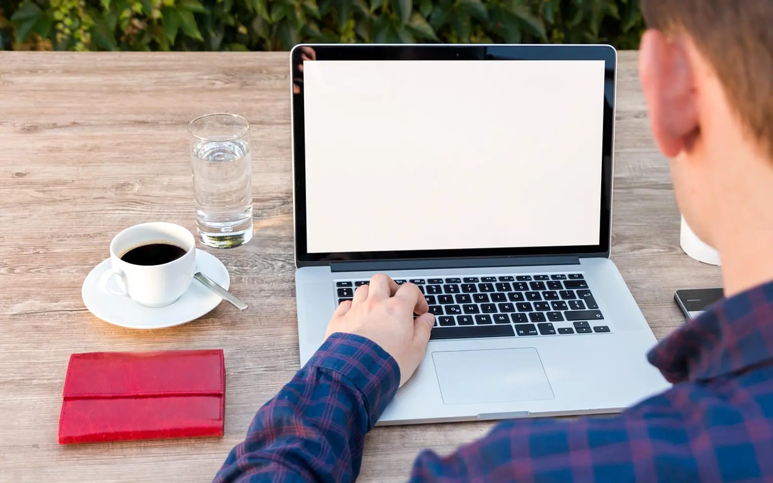 Laptop, workspace and notebook